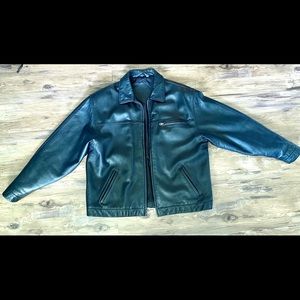 Roundtree & York Black Leather Jacket